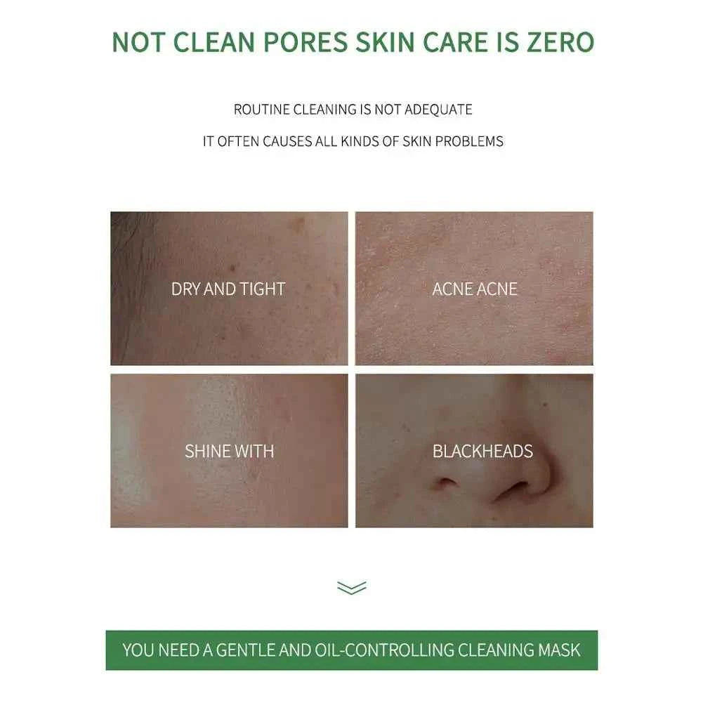 40g Green Tea Cleansing Stick Mask – Deep Pore Cleanser & Oil Control