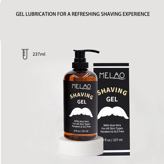 Men's Refreshing Shaving Gel & Cream (237ml) – Smooth, Soothing Shave