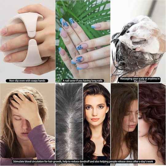 Scalp Massager Brush (Silicone)