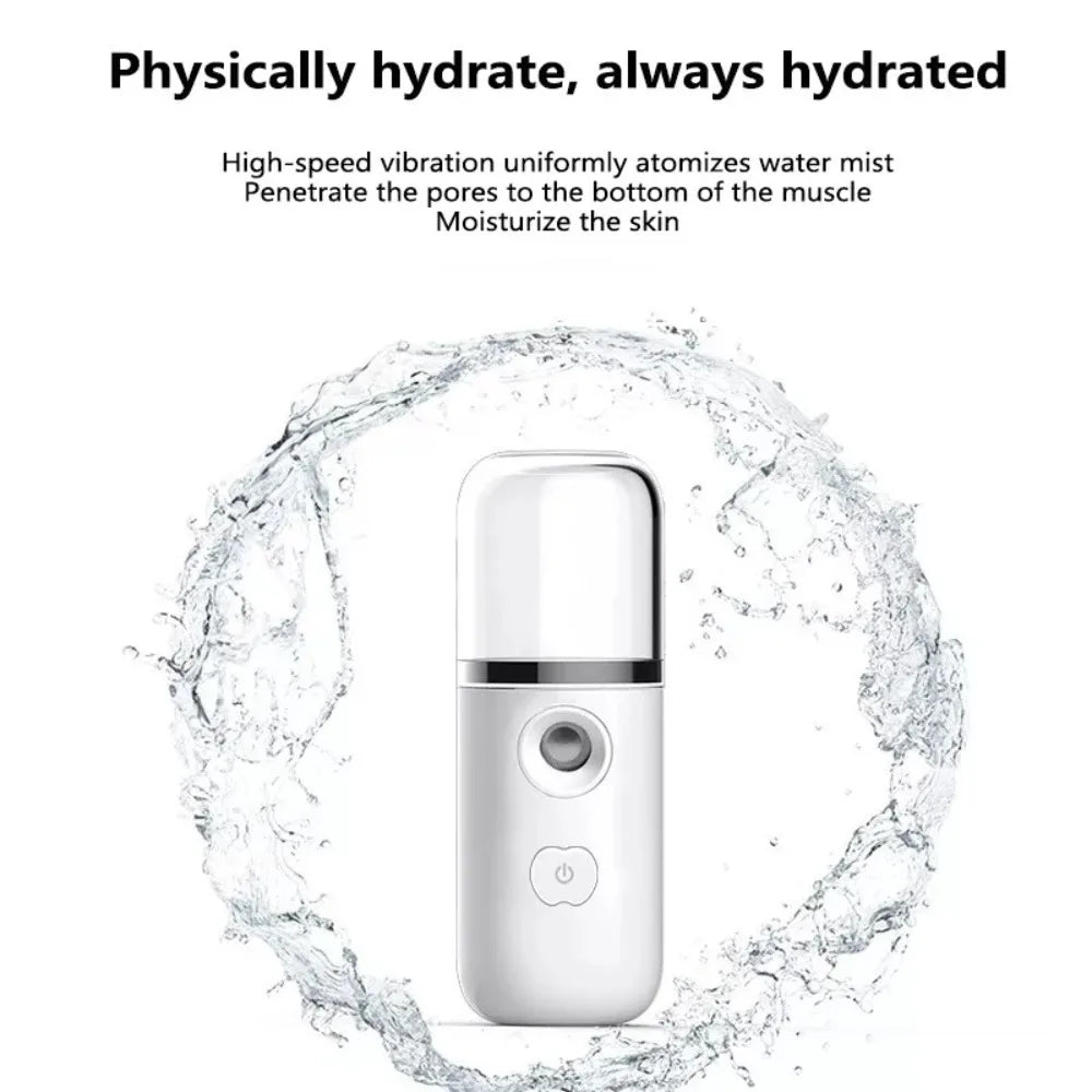 USB Nano Facial Mist Sprayer – Portable Face Steamer