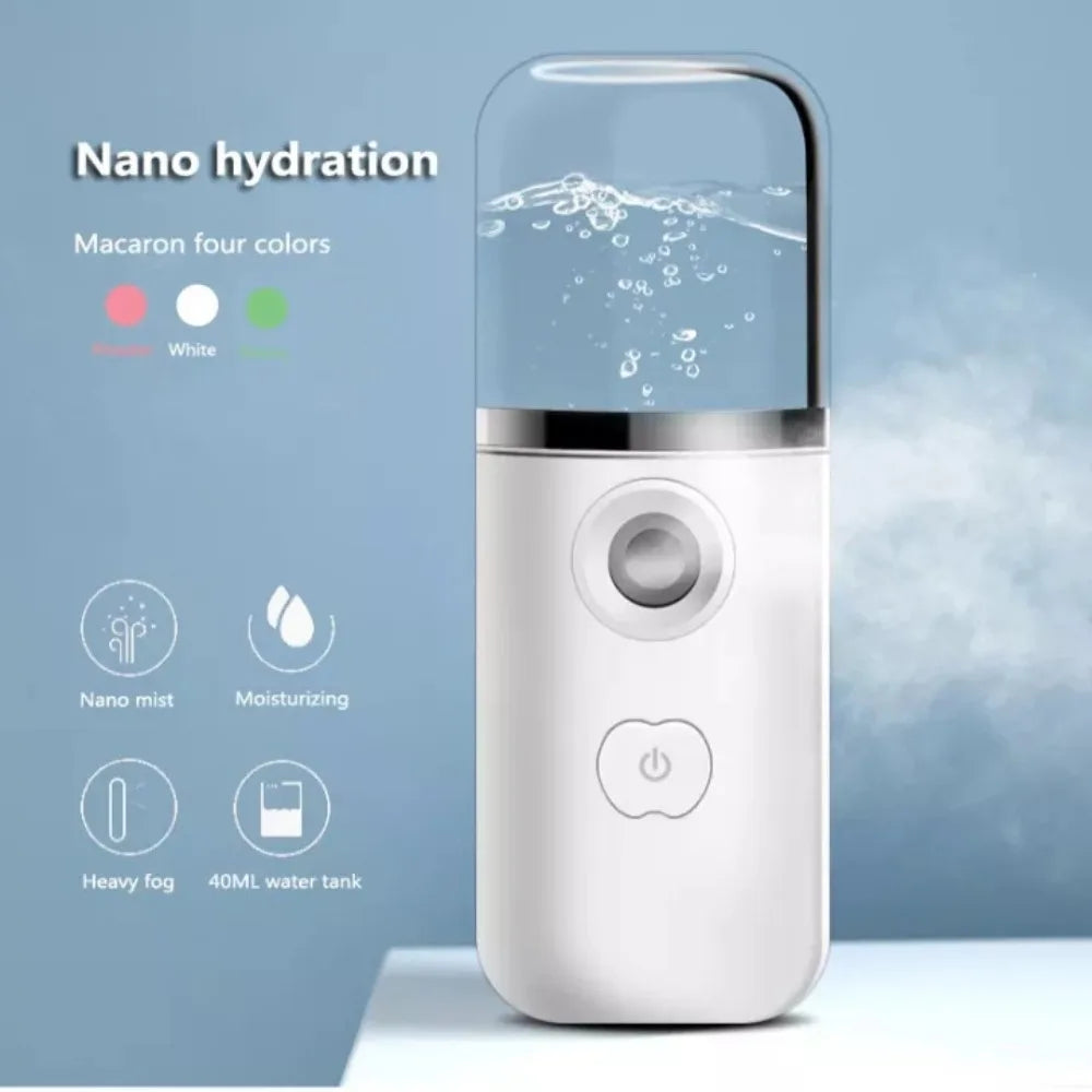 USB Nano Facial Mist Sprayer – Portable Face Steamer
